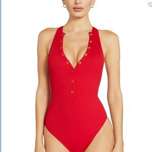 NWT ROBIN PICCONE RED ONE-PIECE IN SIZE 12 RED